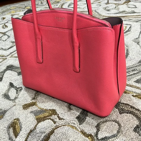 ♠️Kate spade salmon pink leather large satchel bag ♠️ - Picture 4 of 16